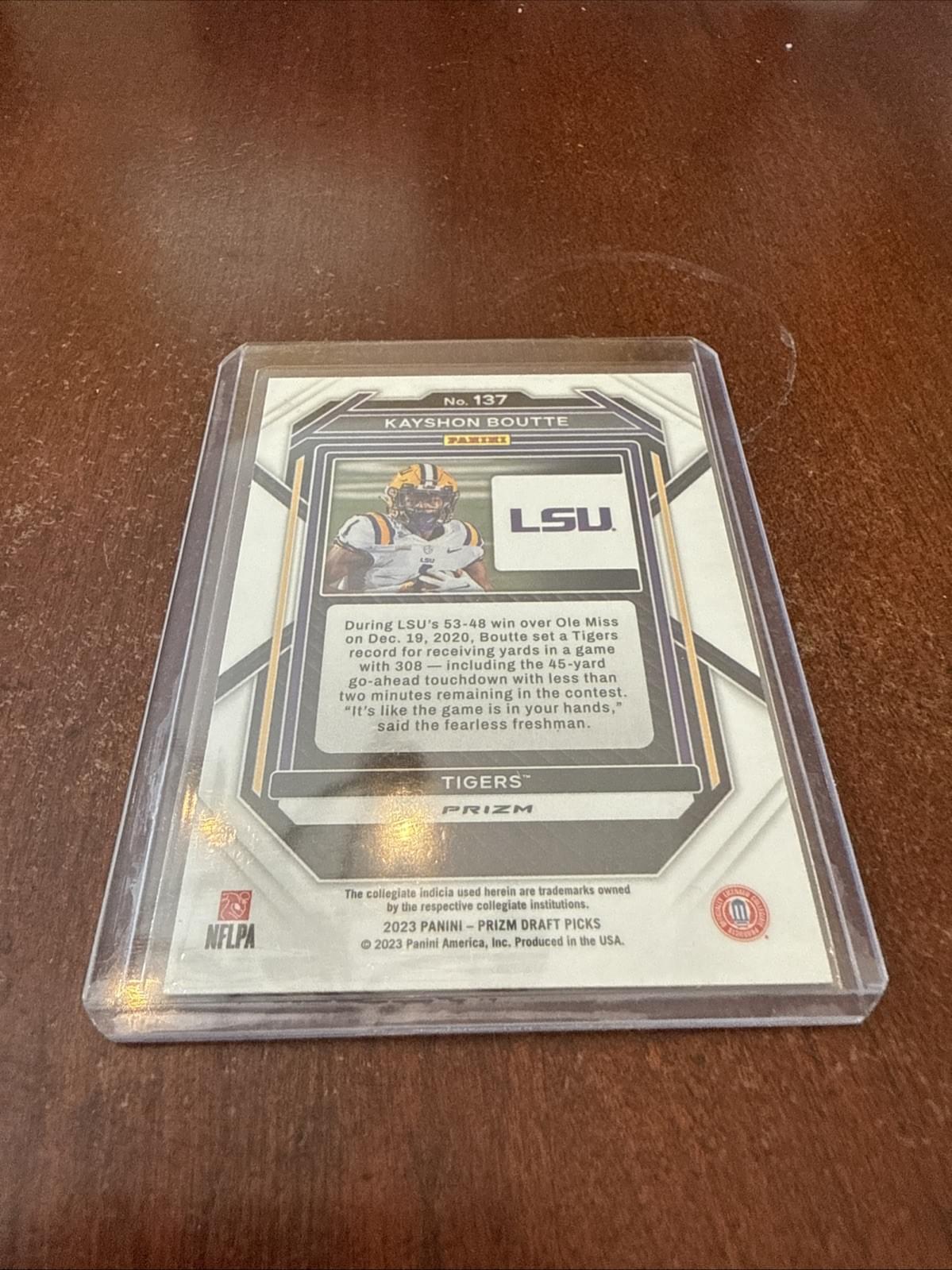 Kayshon Boutte 2023 Prizm Draft Picks #137 RC Red Wave LSU Tigers/Patriots NCAA