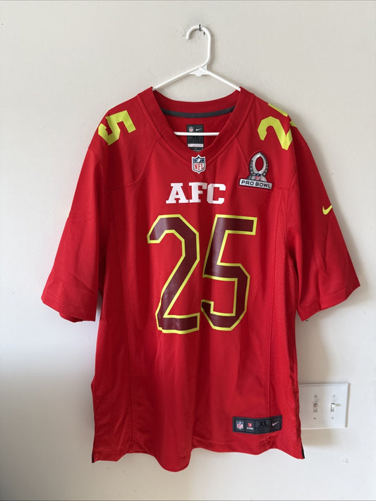 Men's Nike Chris Harris Jr #25 Broncos 2017 AFC Pro Bowl Jersey Sz XL - Red RARE