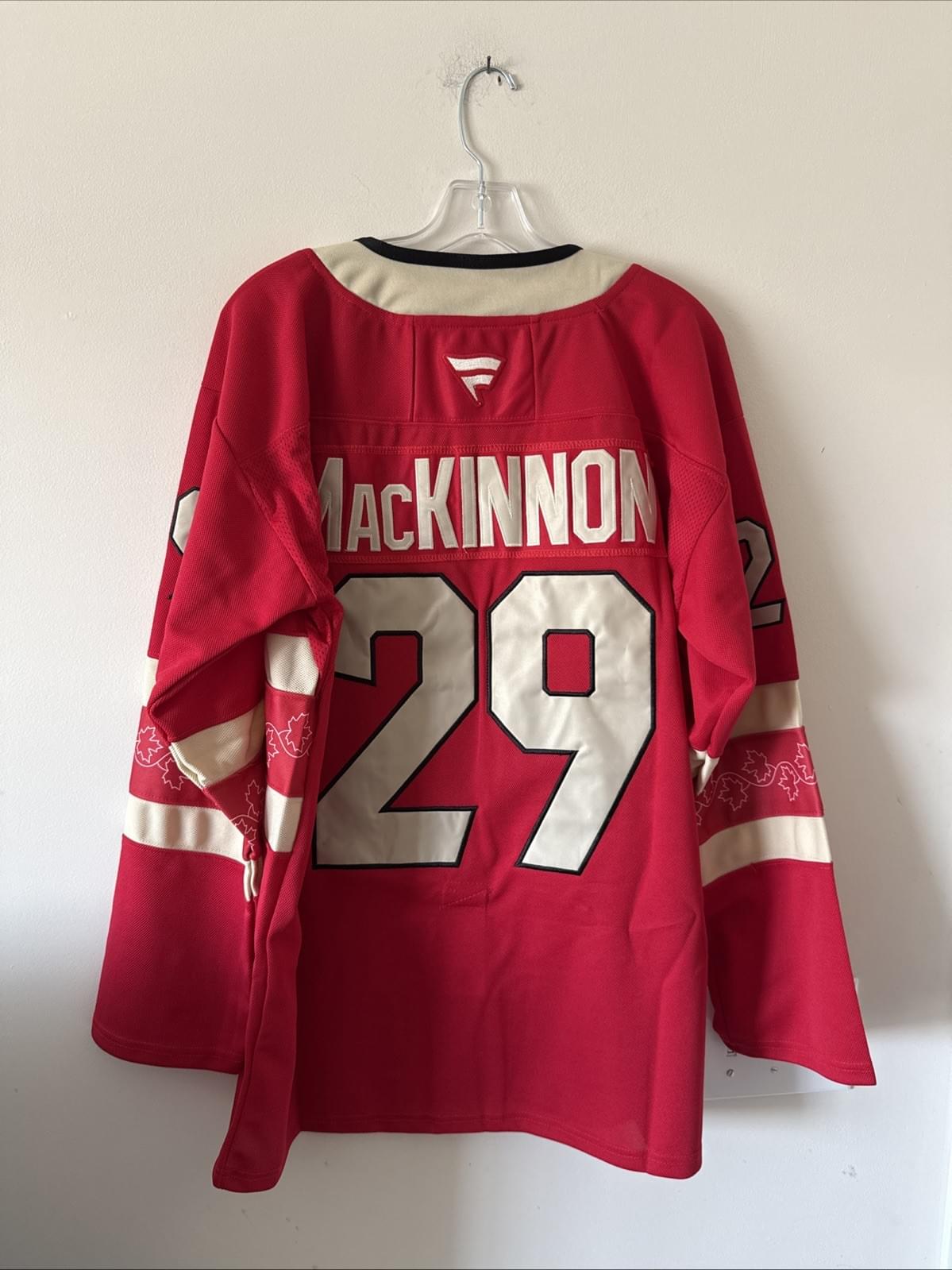 Men’s Fanatics Nathan MacKinnon #29 Canada 4 Nations FaceOff Jersey Size 52 RARE