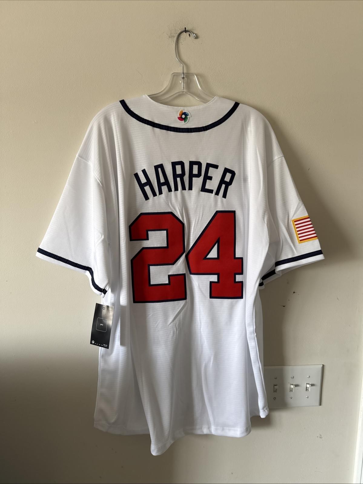 Men’s Nike Bryce Harper #24 Team USA 2026 World Baseball Classic Jersey Sz XL