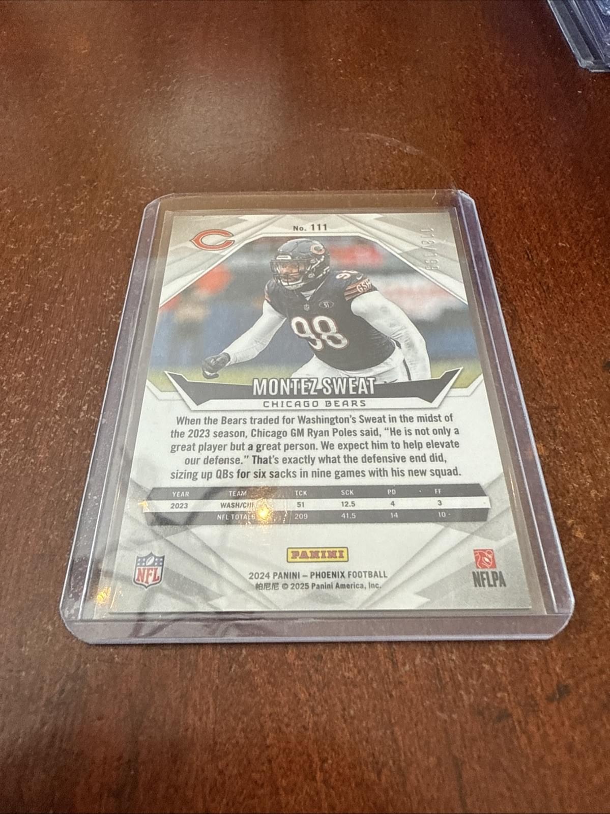 2024 Panini Phoenix - Montez Sweat #111 Green Fade /199