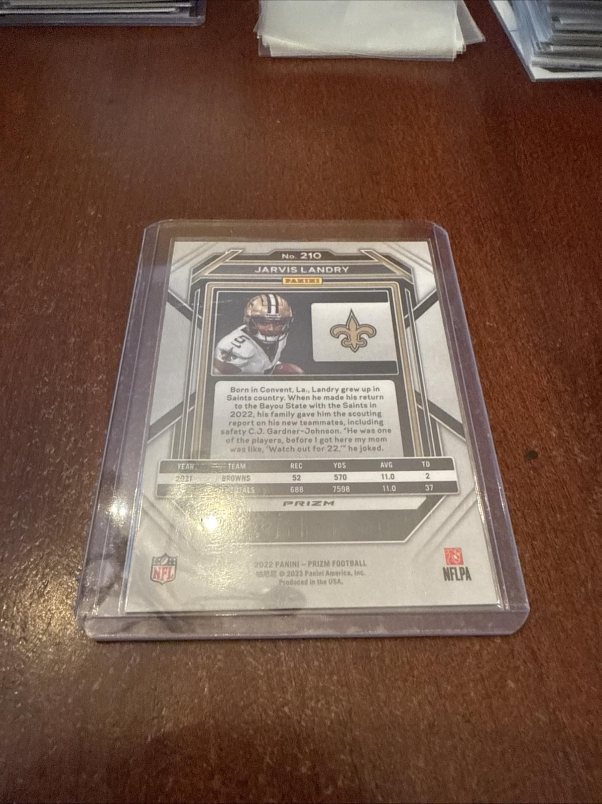 Jarvis Landry 2022 Panini Prizm #210 Green New Orleans Saints