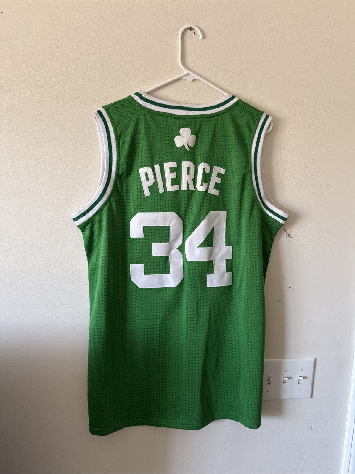 Men’s Adidas Paul Pierce #34 Boston Celtics Authentic Jersey Sz 52 - Green