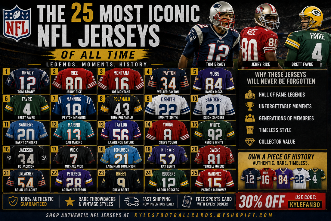 🏆 The 25 Most Iconic NFL Jerseys of All Time