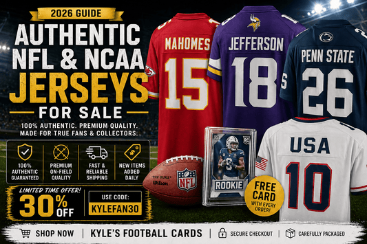 🏈 Authentic NFL & NCAA Jerseys for Sale (2026 Guide) - Kyle’s Football Cards