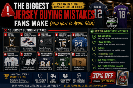 🚨 The Biggest Jersey Buying Mistakes Fans Make (And How to Avoid Them) - Kyle’s Football Cards