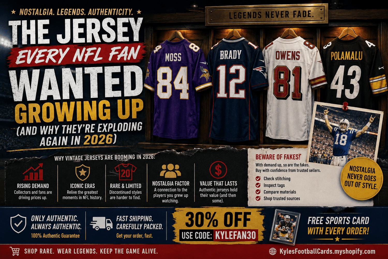 🏈 The Jersey Every NFL Fan Wanted Growing Up (And Why They’re Exploding Again in 2026) - Kyle’s Football Cards