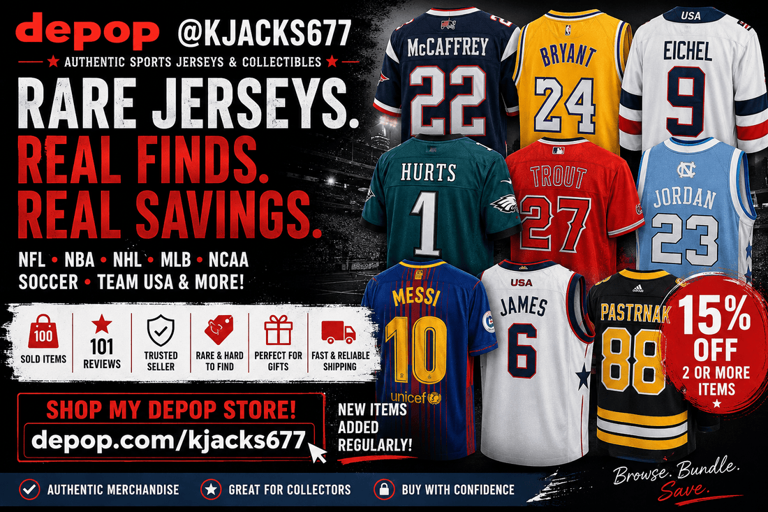 Why Sports Fans Are Shopping My Depop Store — Plus 15% Off 2 or More Items - Kyle’s Football Cards