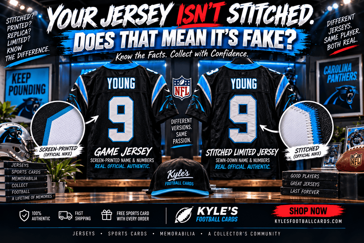 Your Jersey Isn’t Stitched. Does That Mean It’s Fake? - Kyle’s Football Cards