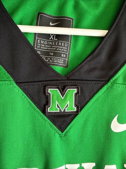 Men’s Nike Marshall Thundering Herd #20 NCAA Football Jersey Sz XL - Green RARE