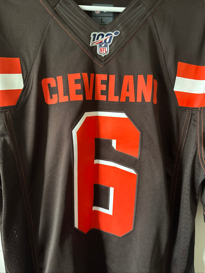 Men’s Nike Baker Mayfield #6  Cleveland Brown NFL 100 Limited Jersey Sz L - RARE