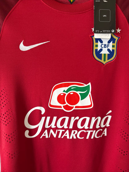 Men’s Nike Brazil 2014 Training Top Jersey Sz S - Red NWT RARE