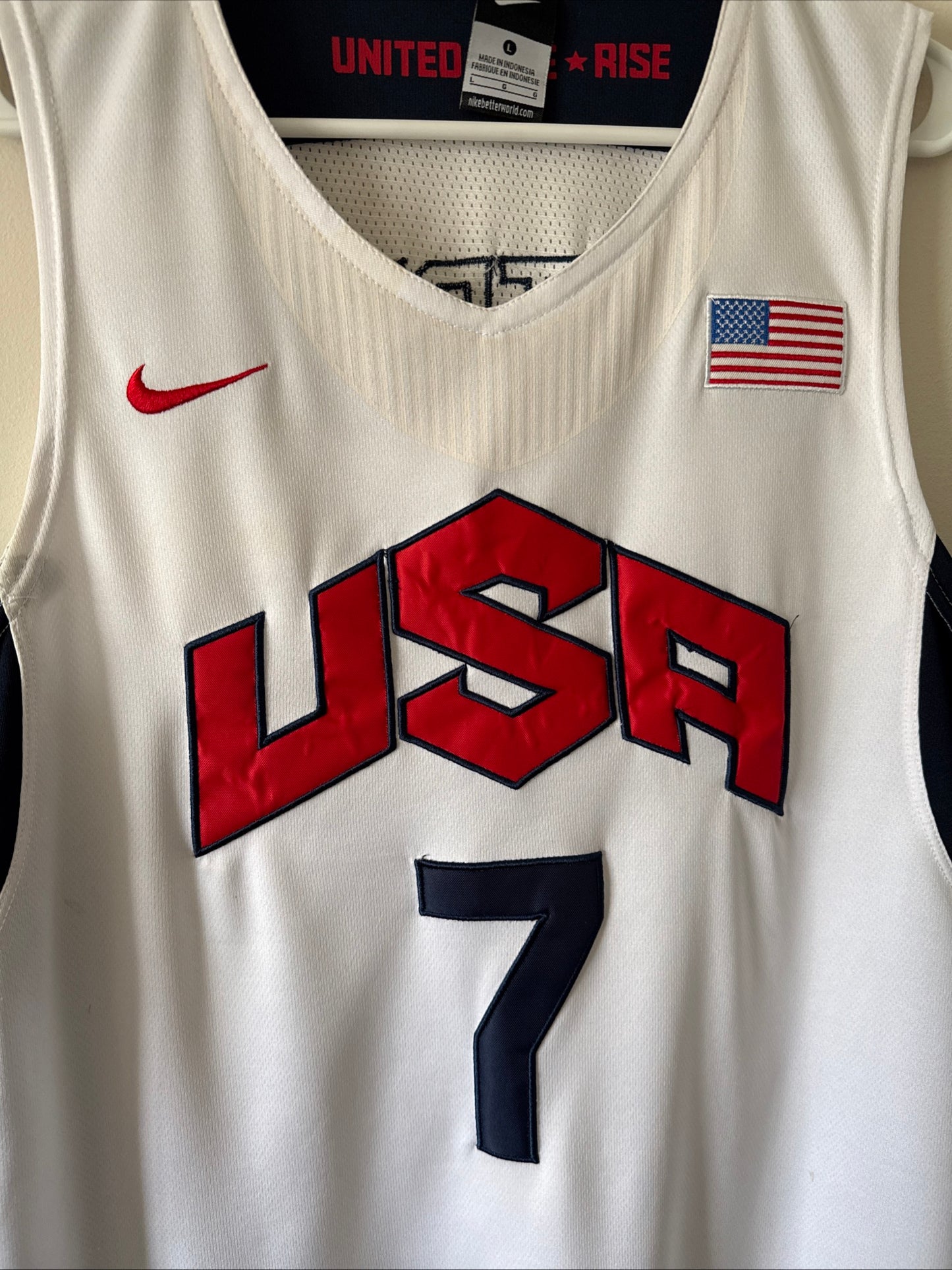 Men’s Nike Russell Westbrook #7 Team USA 2012 London Olympics Jersey Sz L - RARE