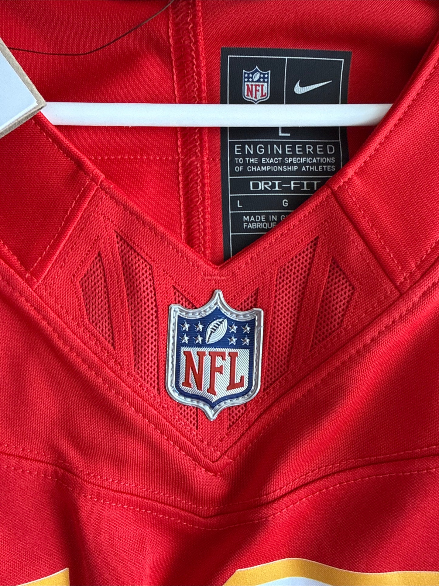 MEN’S NIKE ISIAH PACHECO #10 KANSAS CITY CHIEFS VAPOR LMTD JERSEY SZ L - RARE