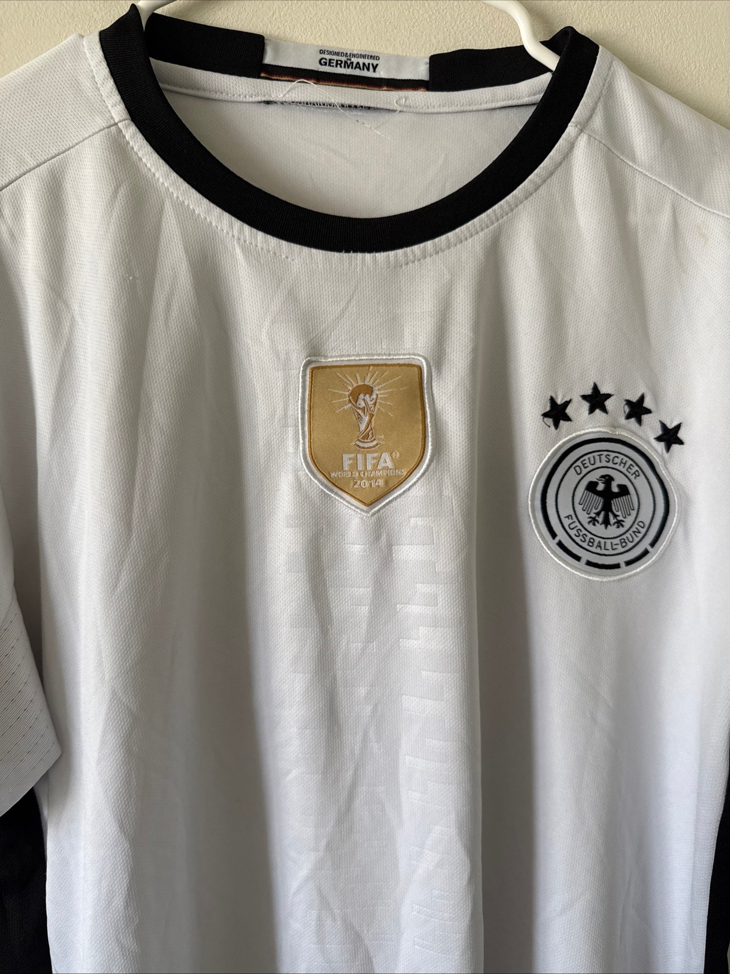 Men’s adidas Germany #11 2015-16 Home Soccer Jersey Football Shirt Sz M - White
