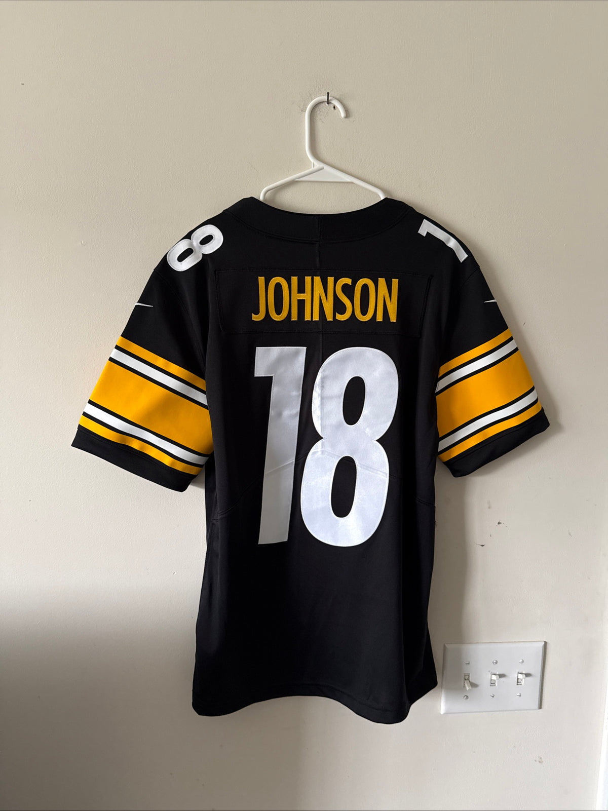 Men’s Nike Diontae Johnson #18 Pittsburgh Steelers Vapor Lmtd Jersey Sz M RARE