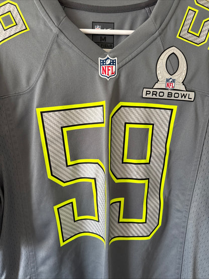 Men’s Nike Luke Kuechly #59 Carolina Panthers 2014 Pro Bowl Jersey Sz M - RARE
