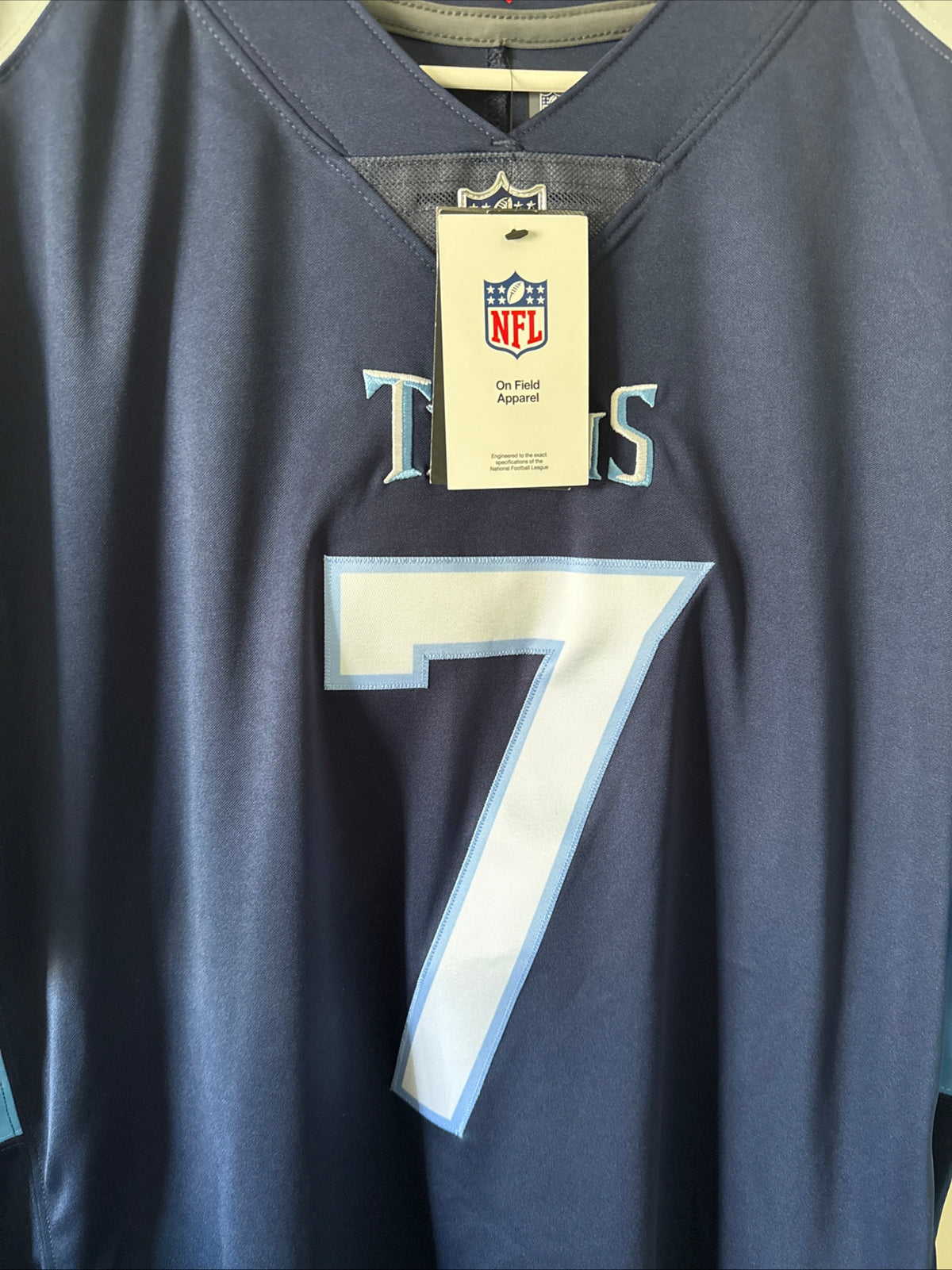 Men's Nike Malik Willis #7 Tennessee Titans Vapor Lmtd NFL Jersey Sz L - RARE