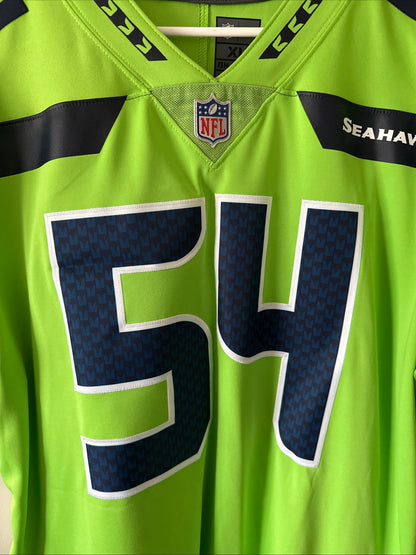 Men's Nike Bobby Wagner #54 Seahawks Vapor Lmtd Color Rush Jersey Sz XL - RARE