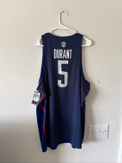 MEN’S NIKE KEVIN DURANT #5 TEAM USA 2016 RIO OLYMPICS JERSEY SZ XL - NWT RARE