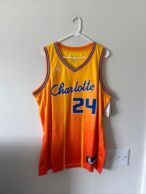 Men’s Jordan Brandon Miller #24 Hornets 2025/26 City Editions Jersey Sz 52 RARE