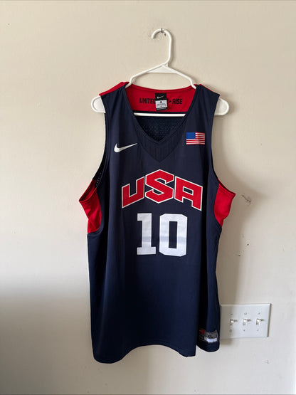 Men’s Nike Kobe Bryant #10 Team USA 2012 London Olympics Jersey Sz XL - RARE