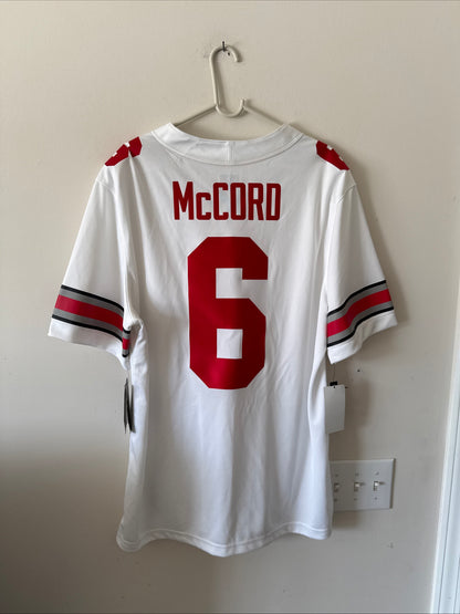Men’s Nike Kyle McCord #6 Ohio State Buckeyes NCAA Jersey Sz XL - White NWT RARE