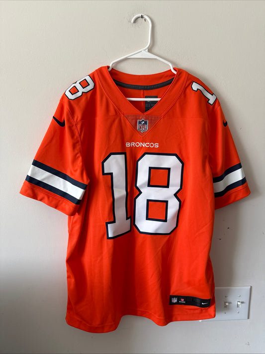 Men's Nike Peyton Manning #18 Denver Broncos Vapor Lmtd NFL Jersey Sz L - RARE