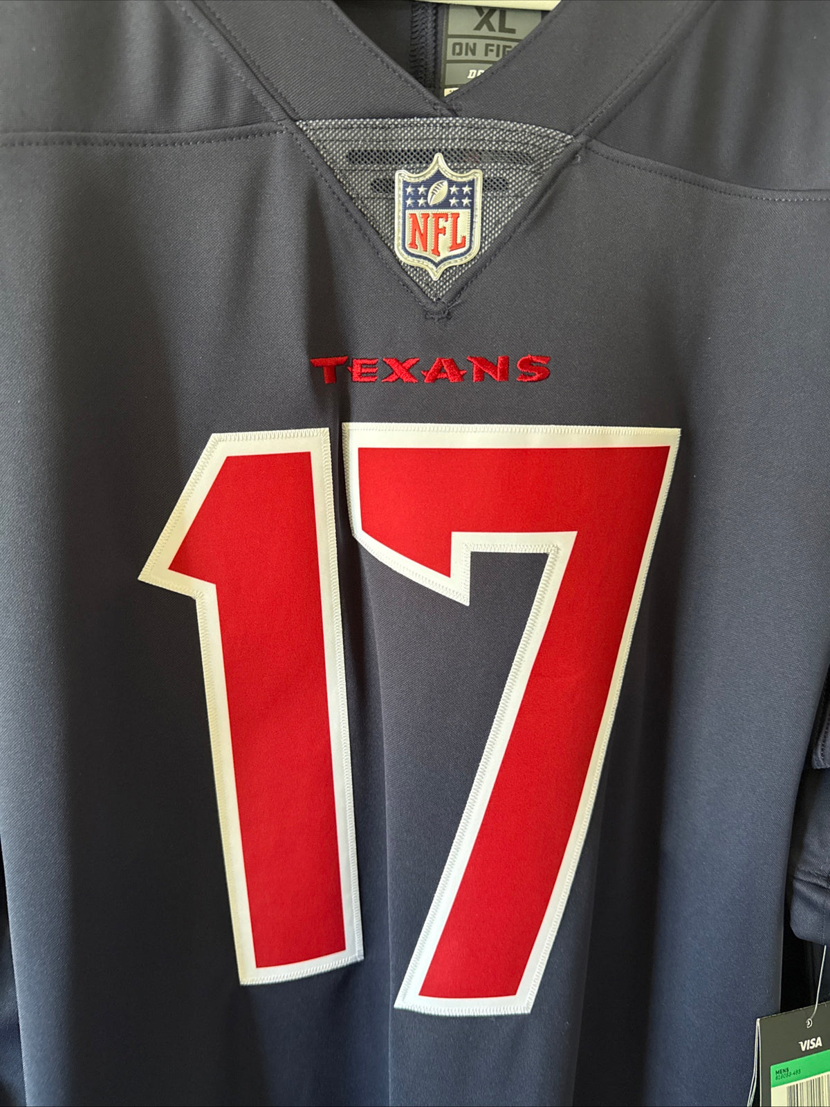 Men's Nike Brock Osweiler #17 Houston Texans Color Rush Vapor Lmtd Jersey Sz XL