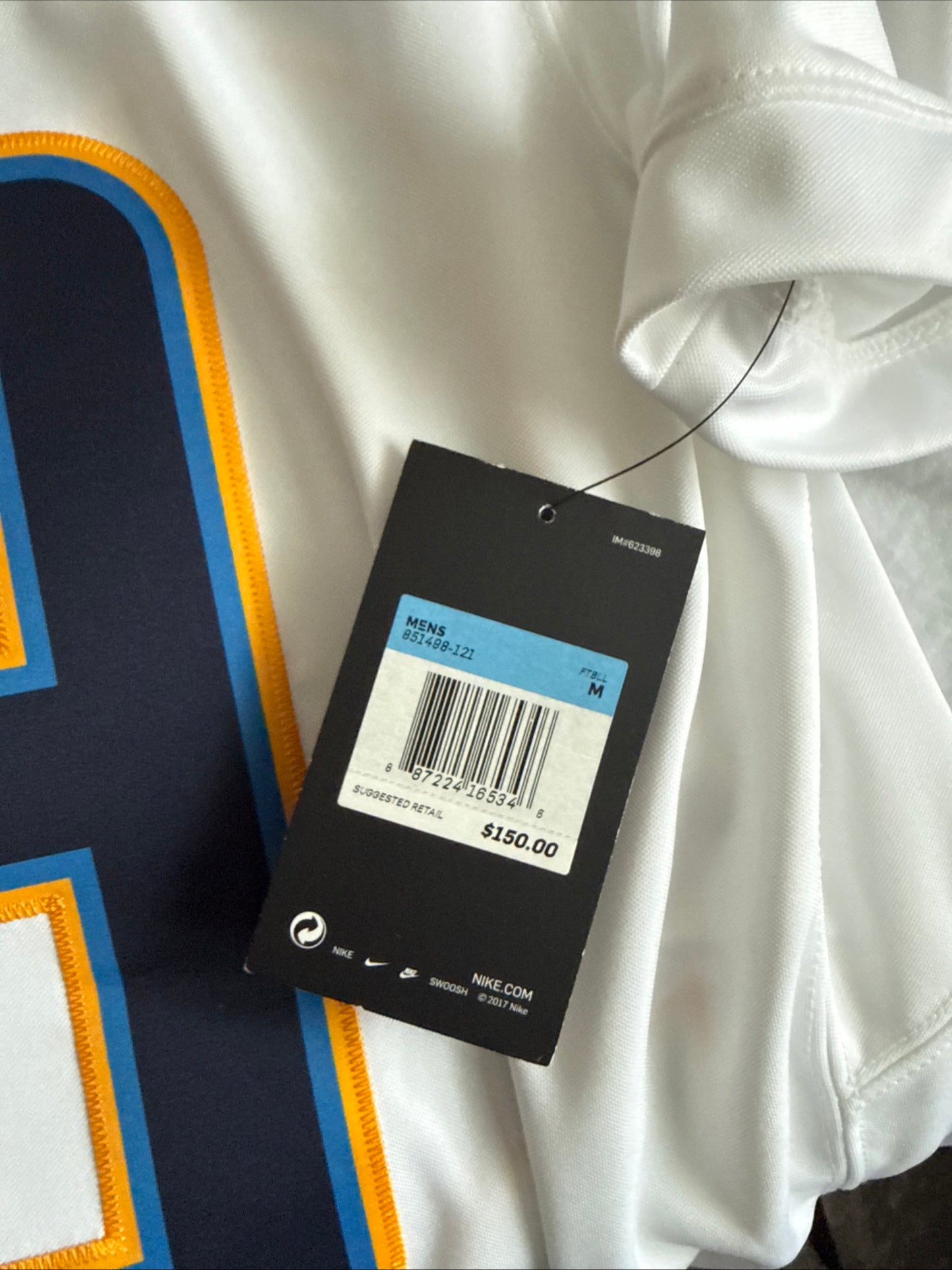 Men’s Nike Joey Bosa #99 LA Chargers Vapor Limited Jersey Sz M - White NWT RARE
