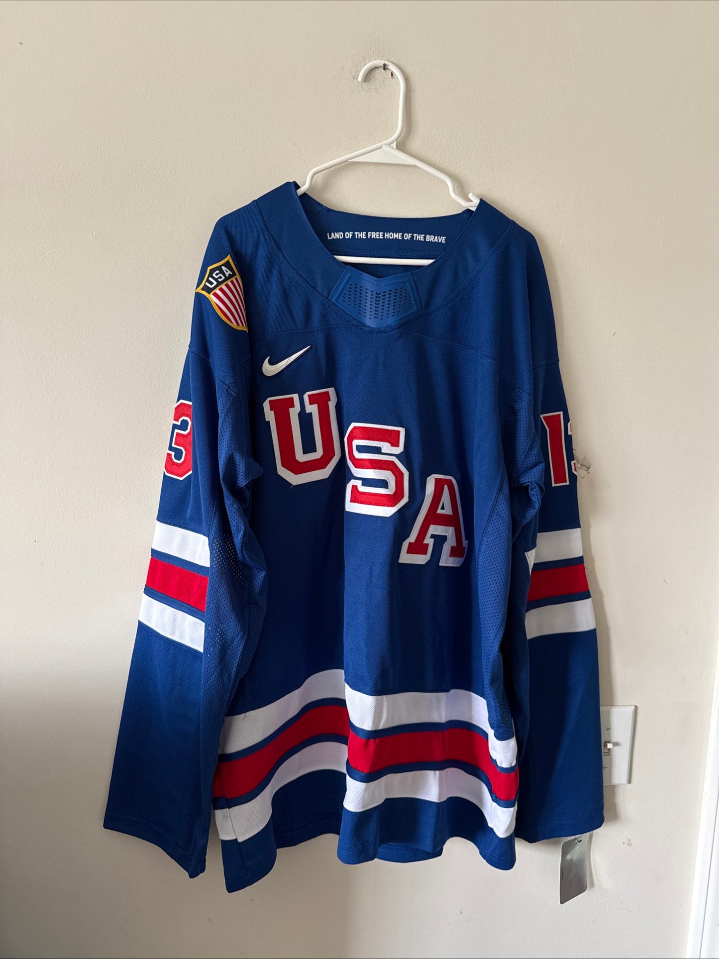 Men’s Nike Johnny Gaudreau #13 Team USA 2026 Winter Olympics Jersey Sz XL - RARE
