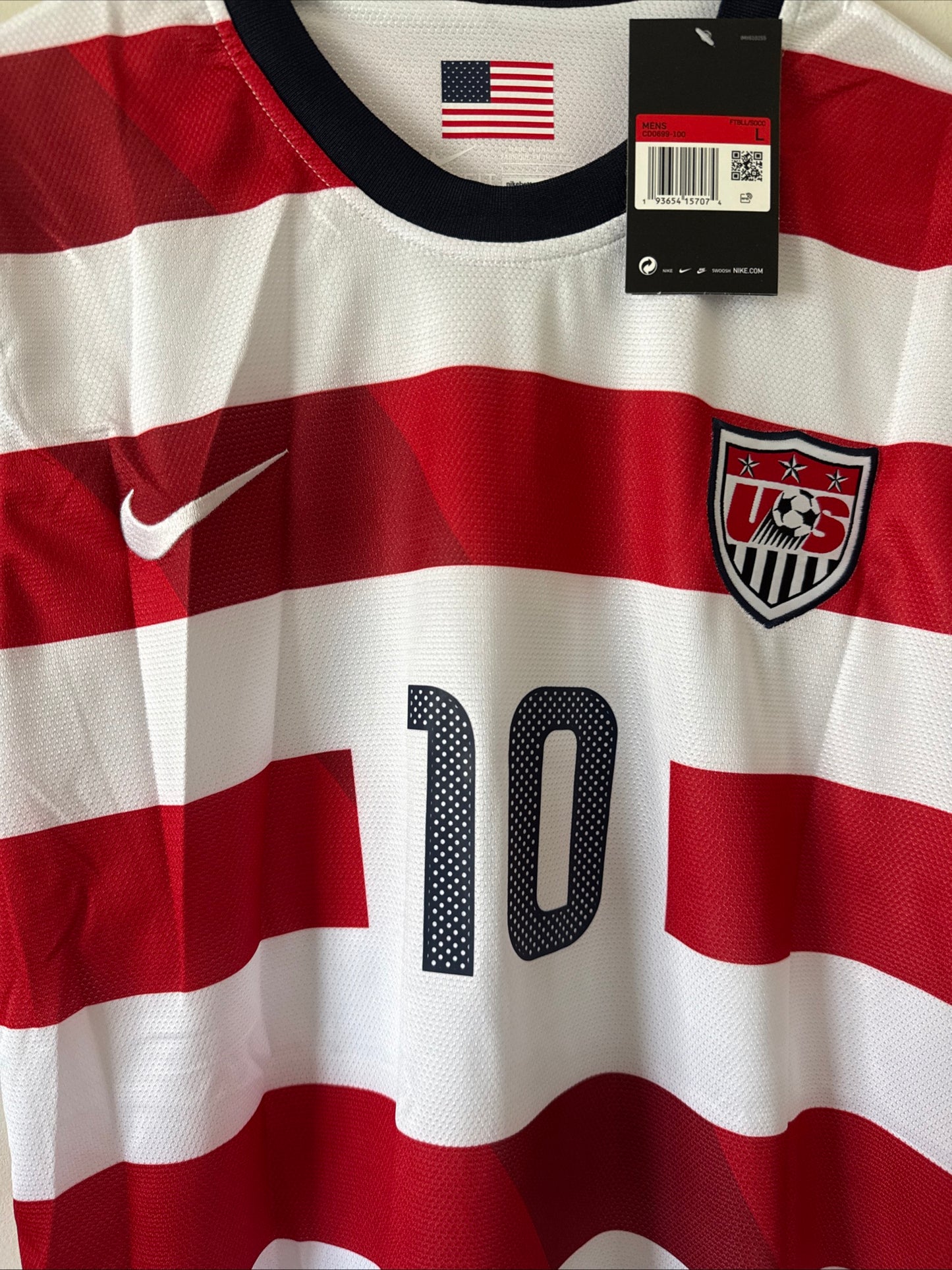 Men’s Nike Landon Donovan #10 USMNT 2012-13 Home Waldo Jersey Sz L - NWT RARE