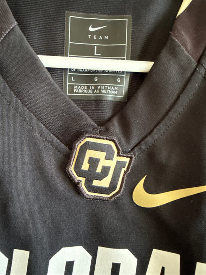 Men’s Nike Dylan Edwards #3 Colorado Buffaloes NCAA Jersey Sz L - Black RARE