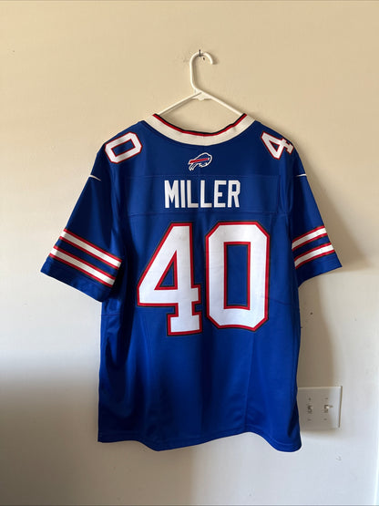 Men's Nike Von Miller #40 Buffalo Bills Vapor Lmtd NFL Jersey Sz L - Blue RARE