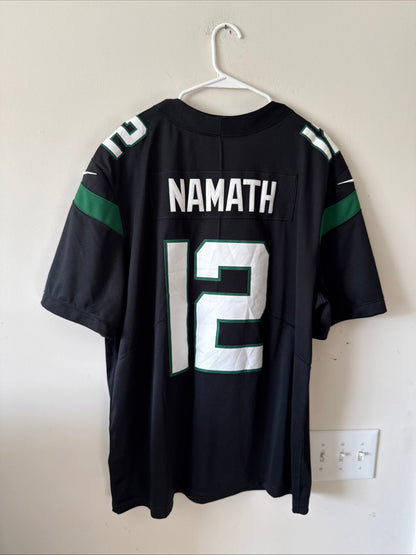 Men’s Nike Joe Namath #12 New York Jets Vapor Lmtd NFL Jersey Sz 2XL - RARE