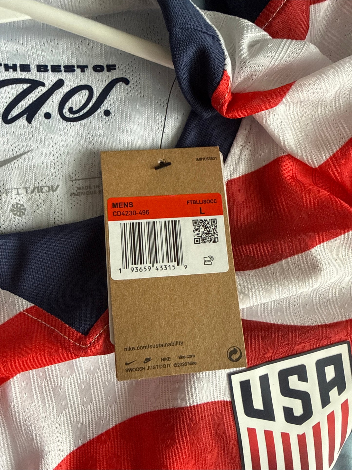 Men’s Nike Christian Pulisic #10 Team USA 2026 Home Jersey Sz L - NWT RARE