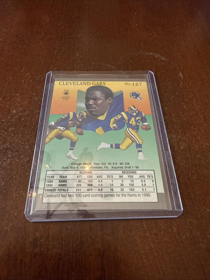 1991 Fleer Ultra - Cleveland Gary #187 Autograph - Kyle’s Football Cards