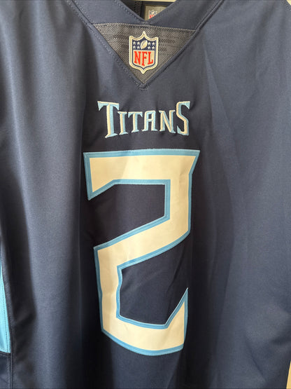 Men’s Nike Julio Jones #2 Tennessee Titans Vapor Lmtd Jersey Sz L - Blue RARE