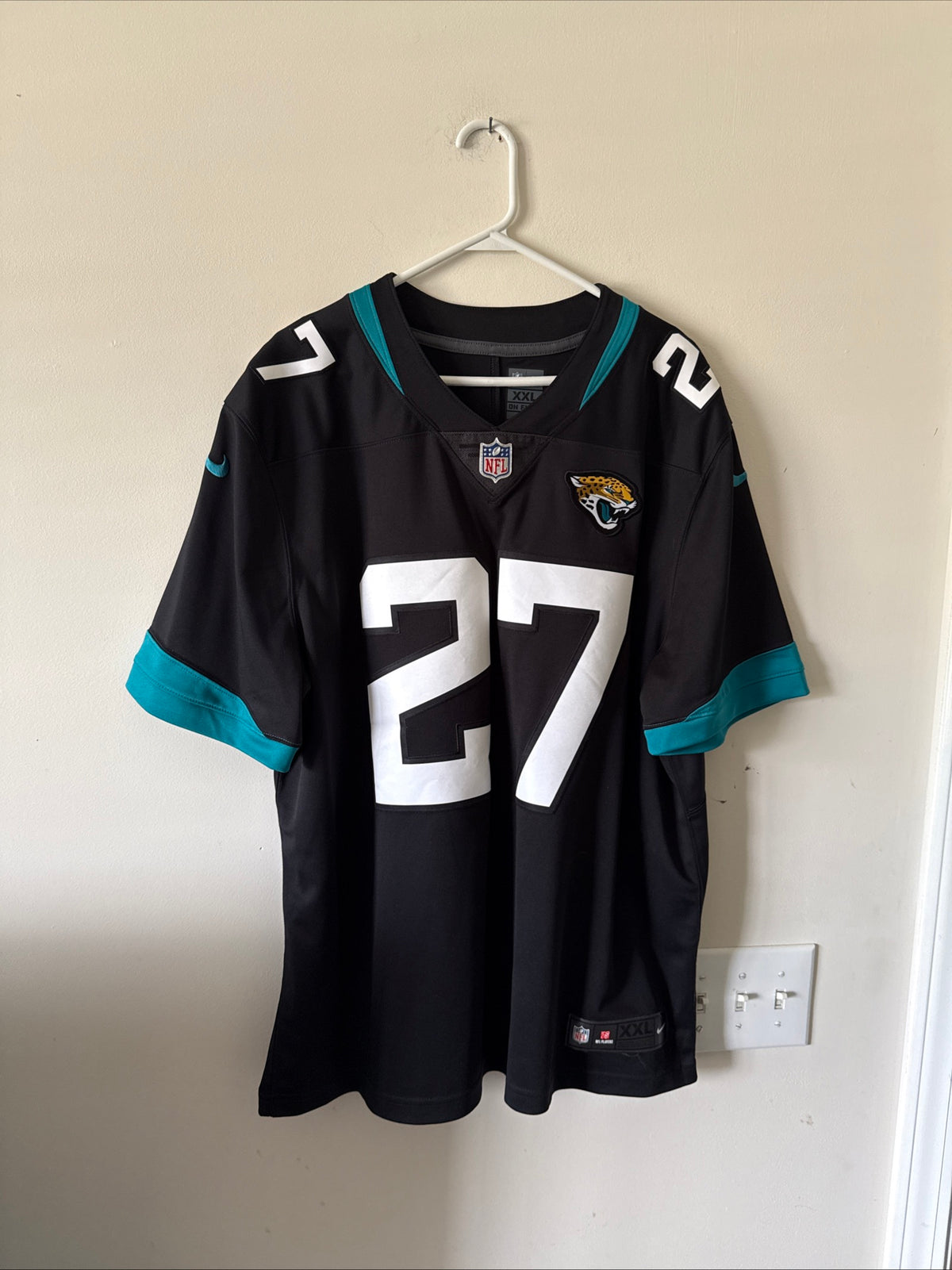 MEN’S NIKE LEONARD FOURNETTE #27 JACKSONVILLE JAGUARS VAPOR LMTD JERSEY SZ 2XL