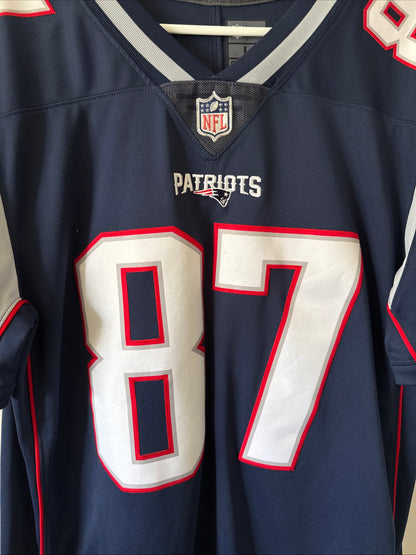 Men's Nike Rob Gronkowski #87 New England Patriots Vapor Lmtd Jersey Sz L - RARE