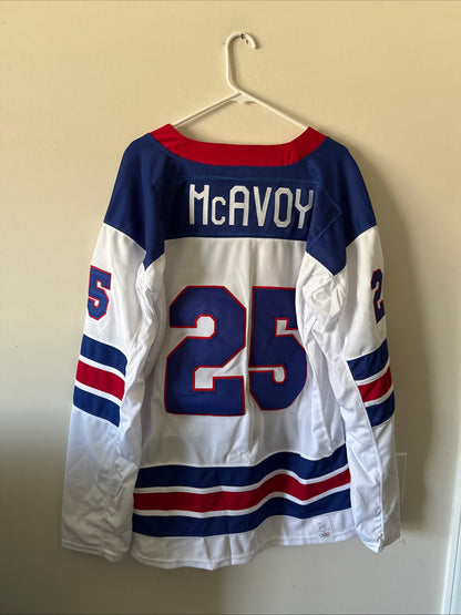 Men's Nike Charlie McAvoy #25 Team USA 2026 Winter Olympics Jersey Sz XL - RARE