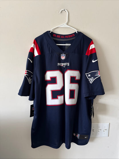 Men’s Nike Sony Michel #26 NE Patriots Vapor Lmtd NFL Jersey Sz 2XL - NWT RARE