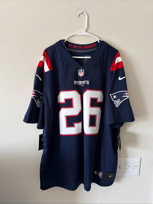 Men’s Nike Sony Michel #26 NE Patriots Vapor Lmtd NFL Jersey Sz 2XL - NWT RARE