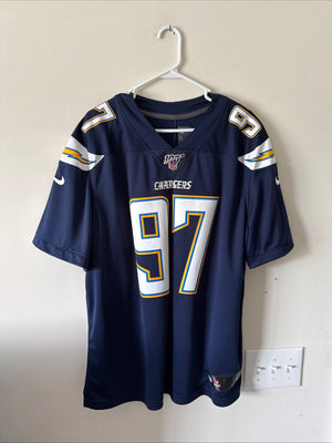 Men's Nike Joey Bosa #97 LA Chargers Vapor Limited NFL 100 Jersey Sz XL - RARE