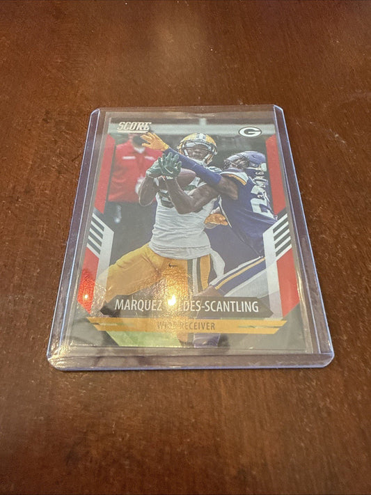 2021 Score - Marquez Valdes-Scantling #141 Red Dots /460 - Kyle’s Football Cards