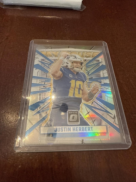2023 Panini Donruss Optic - My House Justin Herbert #14 Silver Prizm - Kyle’s Football Cards
