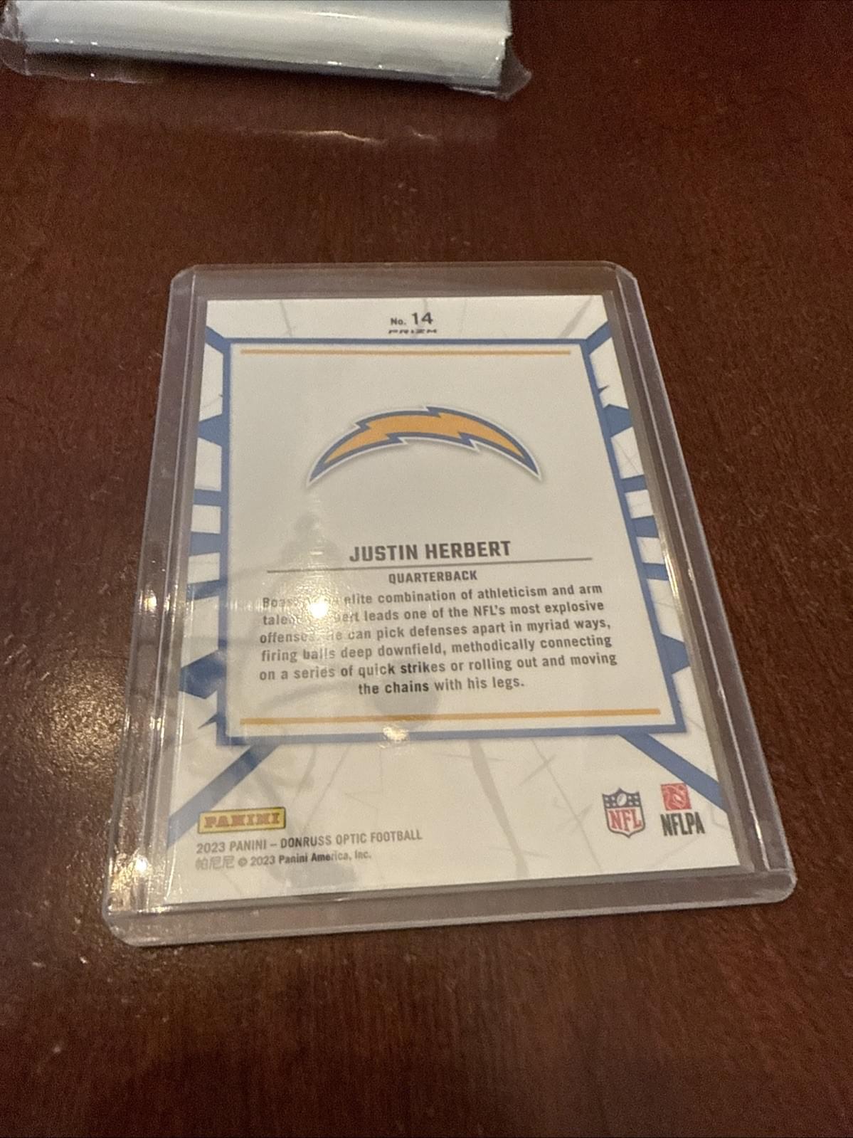 2023 Panini Donruss Optic - My House Justin Herbert #14 Silver Prizm - Kyle’s Football Cards