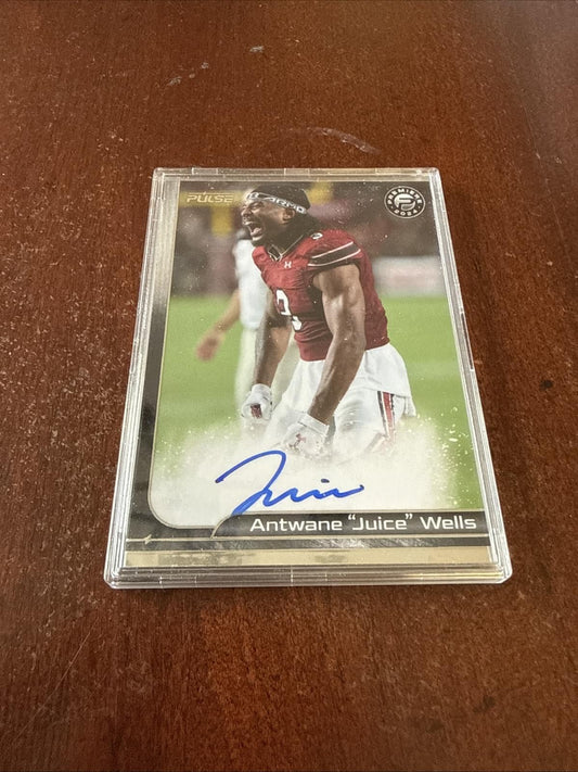 2025 Pulse Future Premiere Signatures #PF-ANW Antwane "Juice" Wells Auto Silver - Kyle’s Football Cards
