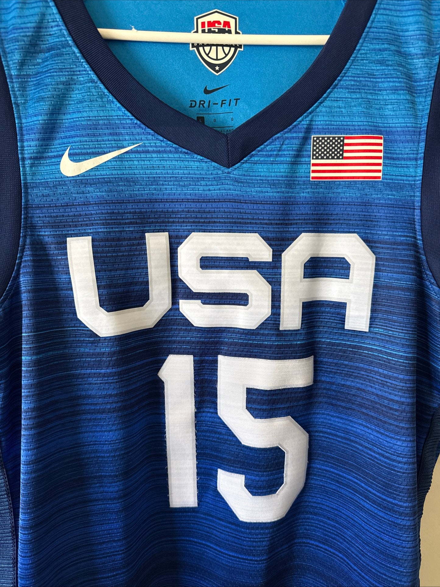 Men's Nike Devin Booker #15 Team USA 2024 Tokyo Olympics Jersey Sz L - RARE