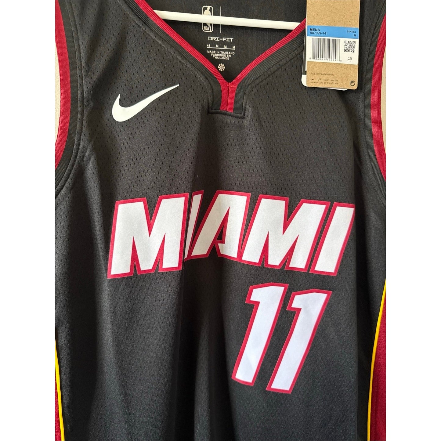 Men’s Nike Miami Heat Jaime Jaquez Jr #11 Nike Jersey Icon Edition Sz 44 - NWT